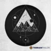 Modern Geo Celestial Mountains Spare Tire Cover