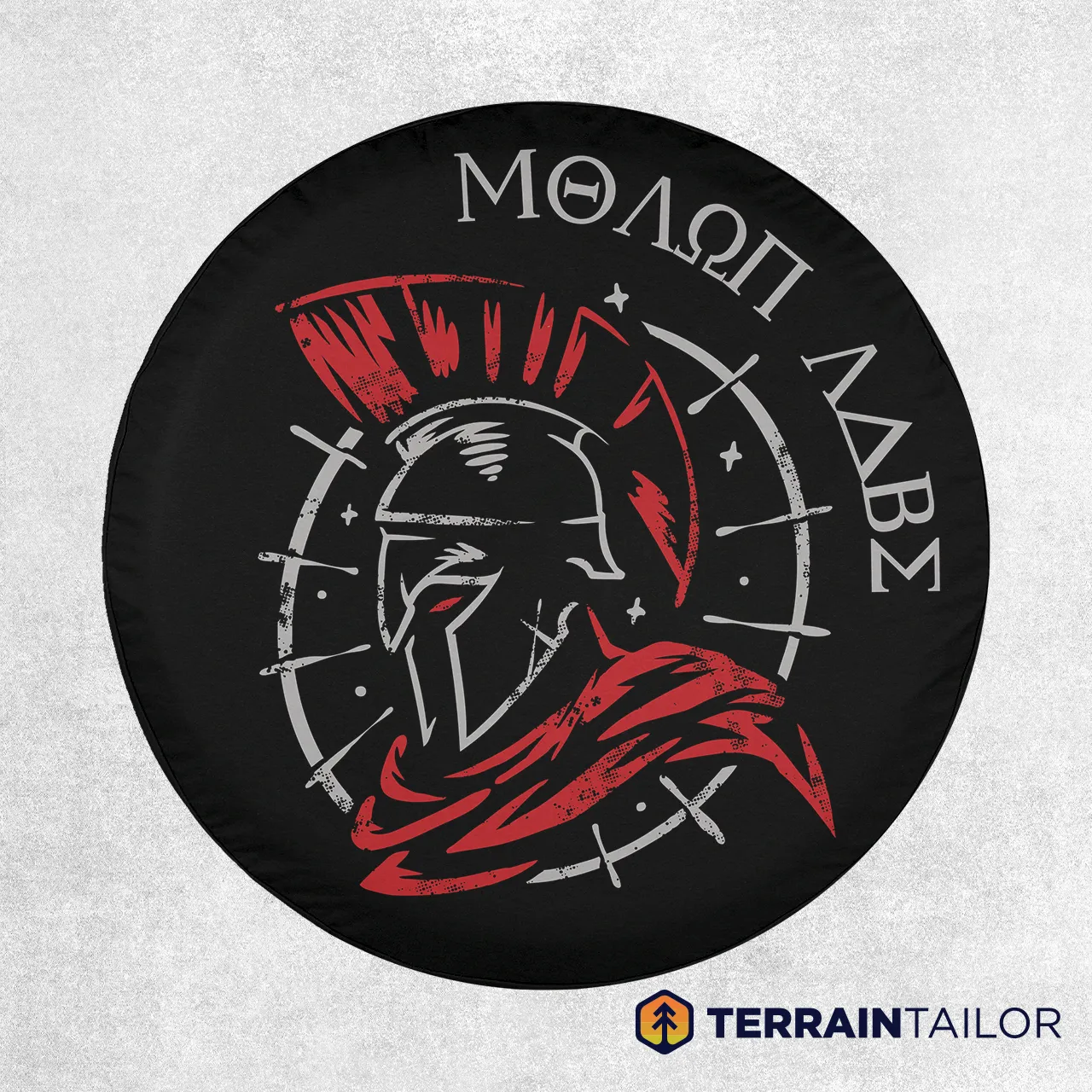 Molon Labe Spartan Helmet Spare Tire Cover