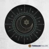 Moon & Stars Monoline Tire Cover – Minimal Celestial Design