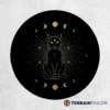 Moon Phase Black Cat Spare Tire Cover