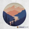 Mountain Landscape Spare Tire Cover