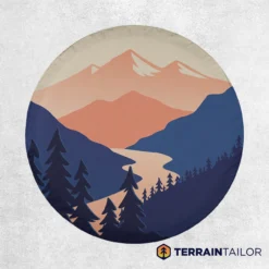 Mountain Landscape Spare Tire Cover