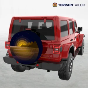 Modern Night Peaks – Spare Tire Cover