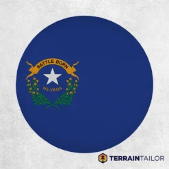 Nevada State Flag Spare Tire Cover