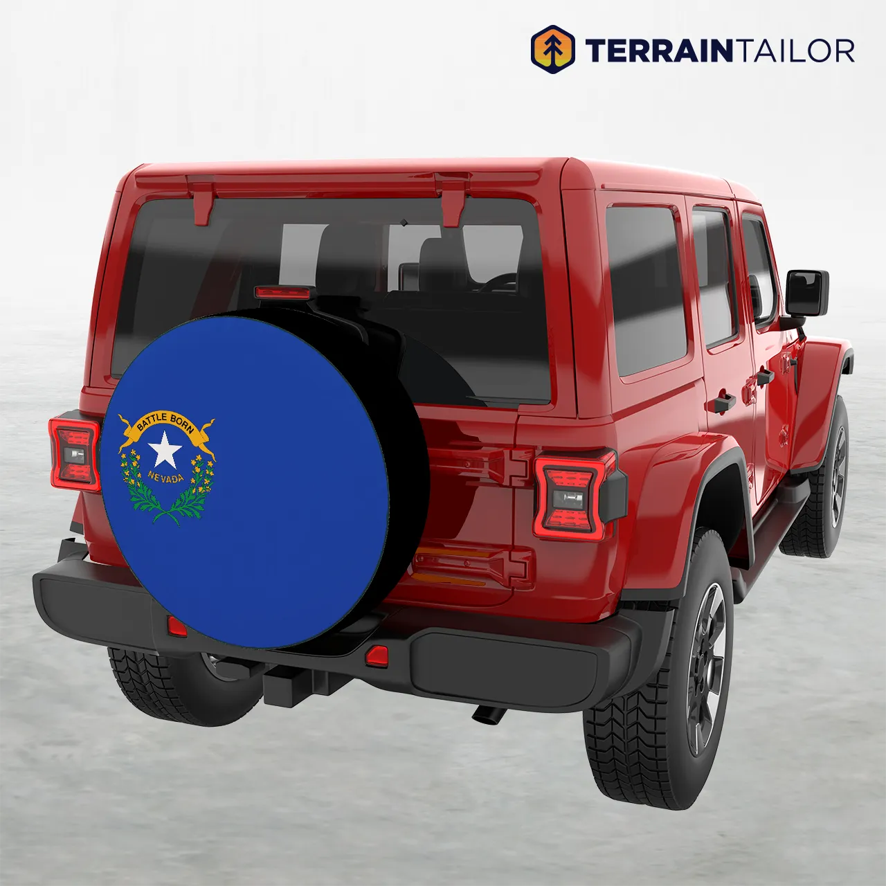 Nevada State Flag Spare Tire Cover