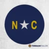 North Carolina State Flag Spare Tire Cover