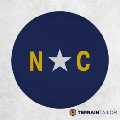 North Carolina State Flag Spare Tire Cover
