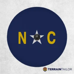 North Carolina State Flag Spare Tire Cover