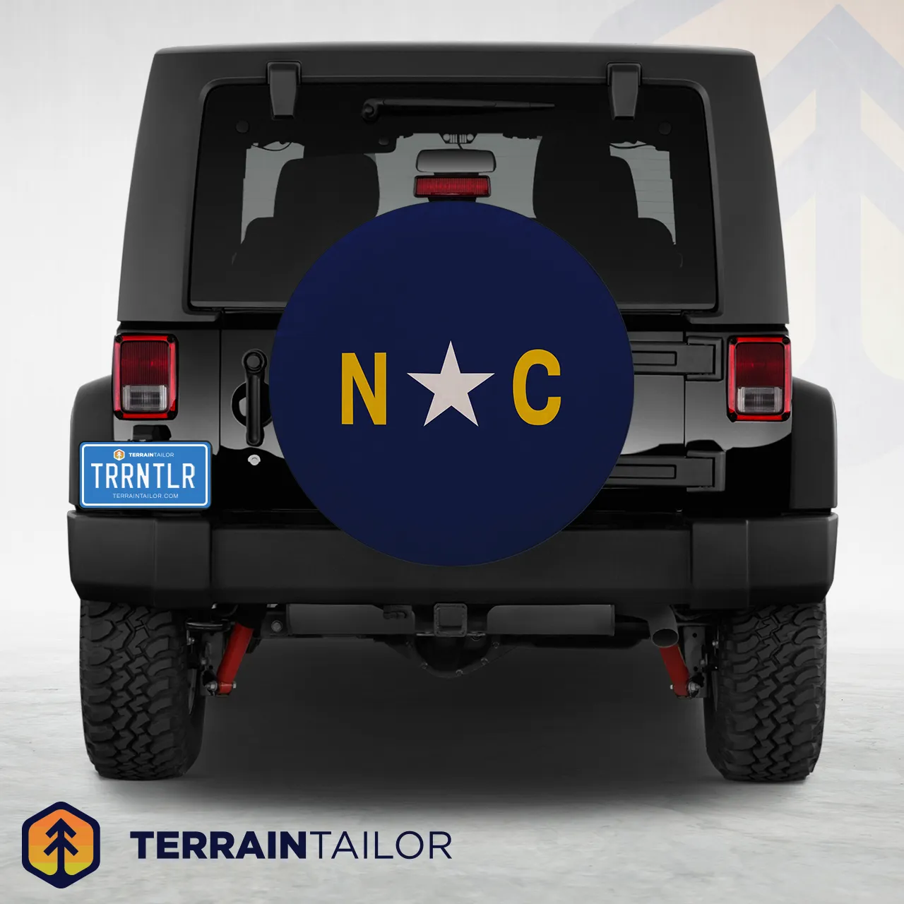 North Carolina State Flag Spare Tire Cover