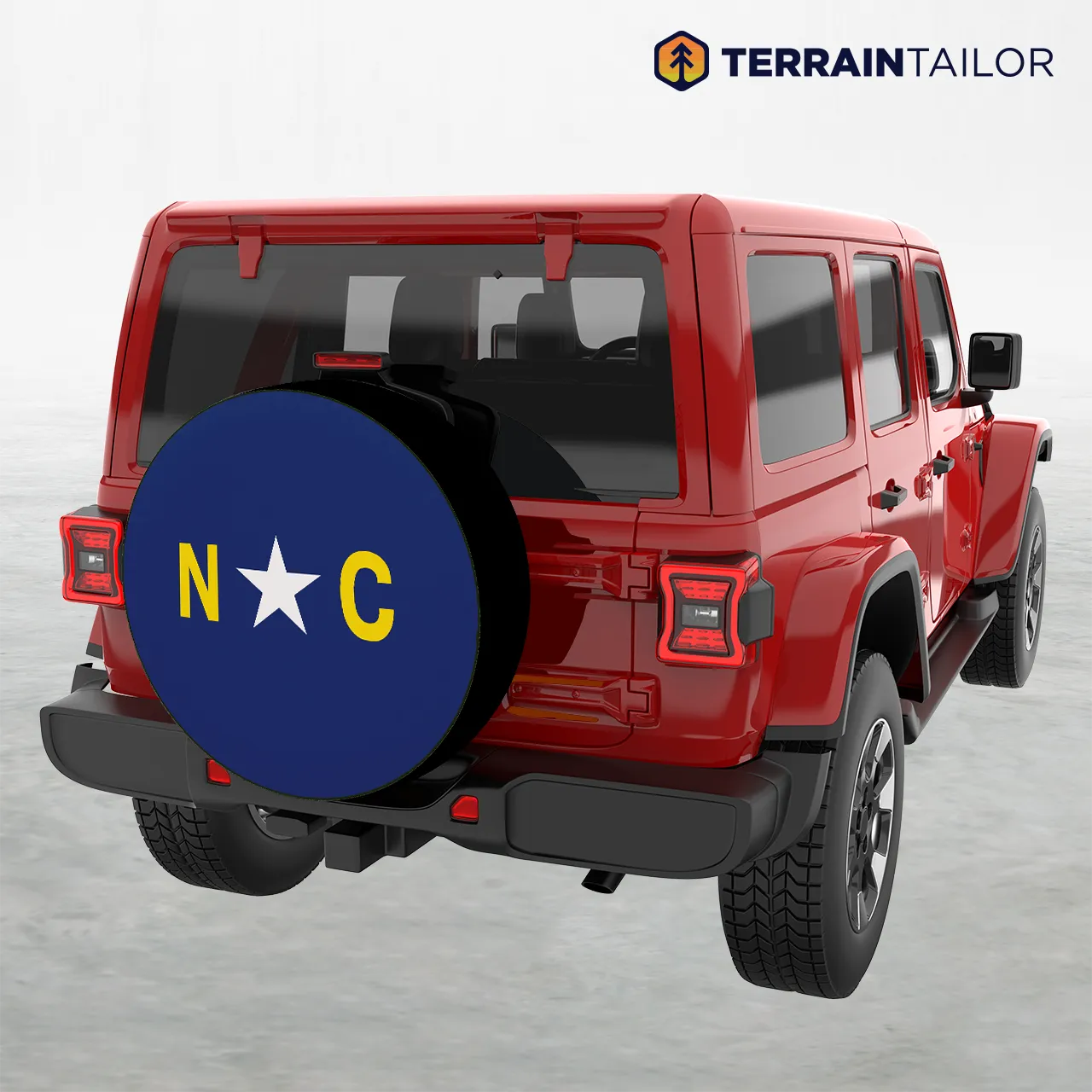 North Carolina State Flag Spare Tire Cover