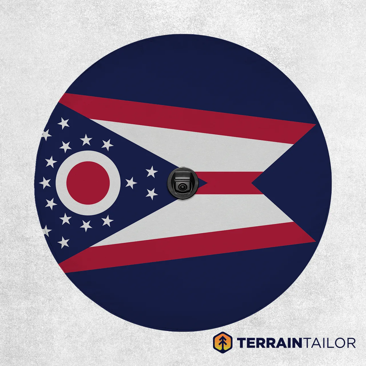 Ohio State Flag Spare Tire Cover