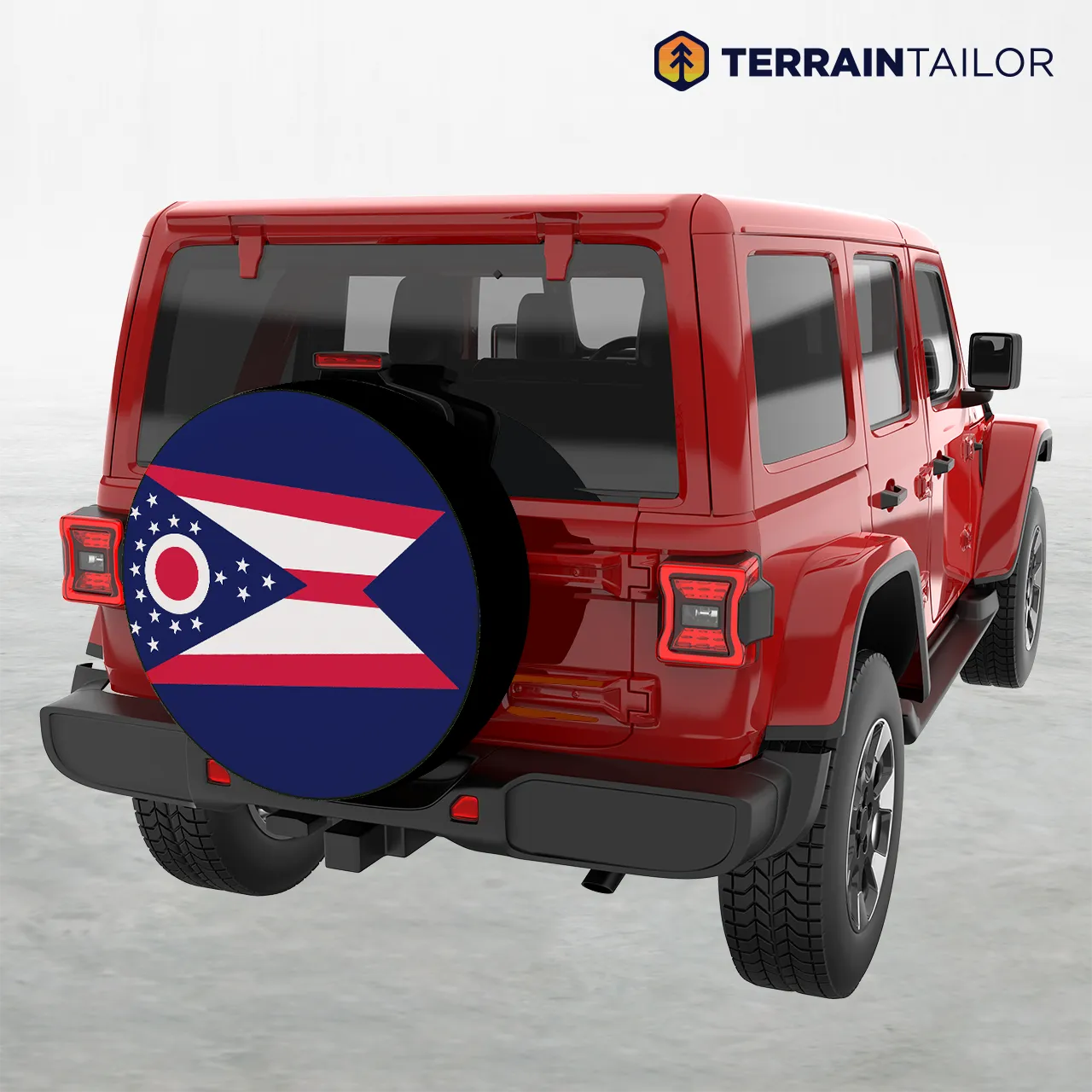 Ohio State Flag Spare Tire Cover