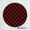Red & Black Plaid Spare Tire Cover