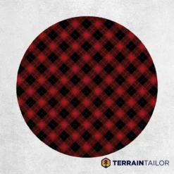 Red & Black Plaid Spare Tire Cover