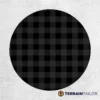 Black Plaid Spare Tire Cover
