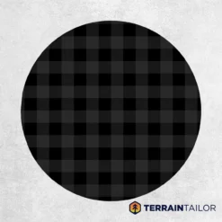 Black Plaid Spare Tire Cover