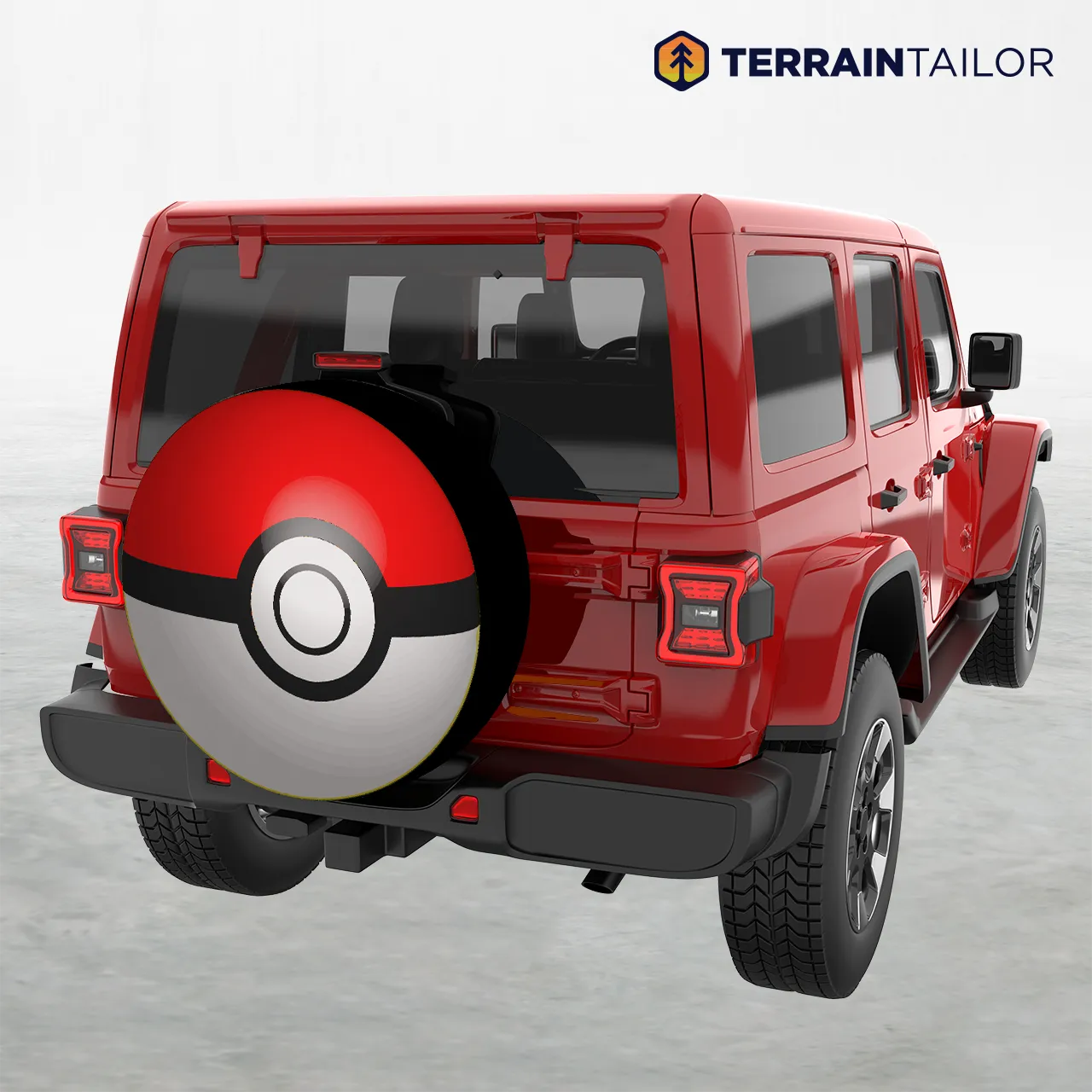 Pokemon Ball Inspired Tire Cover