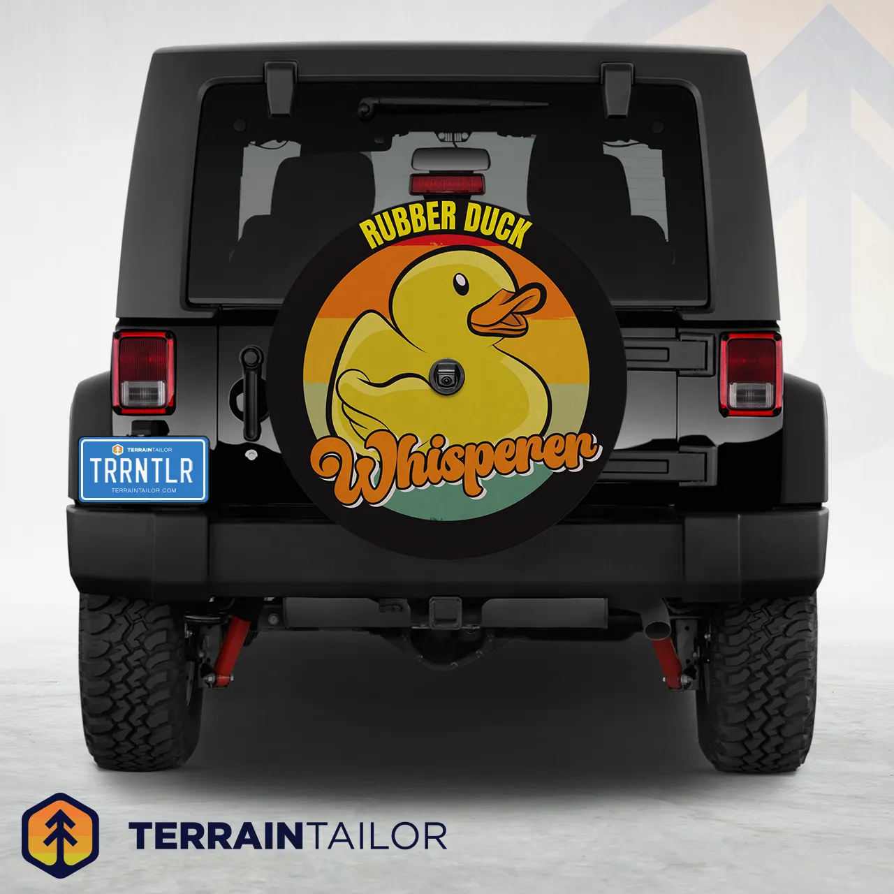 Rubber Duck Whisperer Spare Tire Cover
