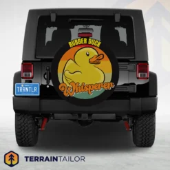 Rubber Duck Whisperer Spare Tire Cover