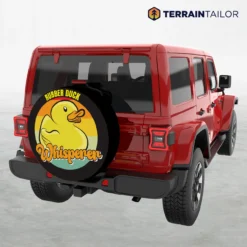 Rubber Duck Whisperer Spare Tire Cover