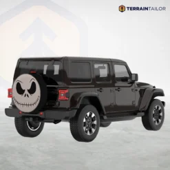 Smiling Skeleton Face Tire Cover