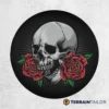 Skull and Roses Tire Cover