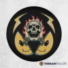 Smiley Face & Skull Fusion Tire Cover