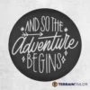 “And So the Adventure Begins” Spare Tire Cover