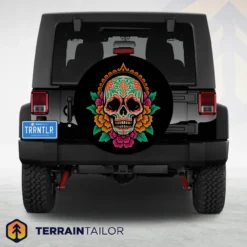 Sugar Skull Tire Cover