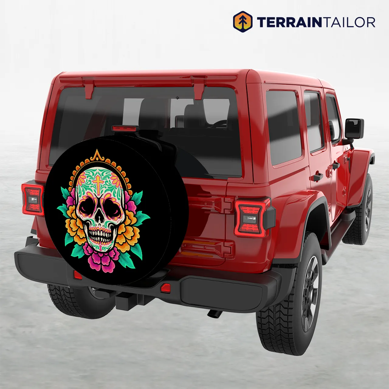 Sugar Skull Tire Cover