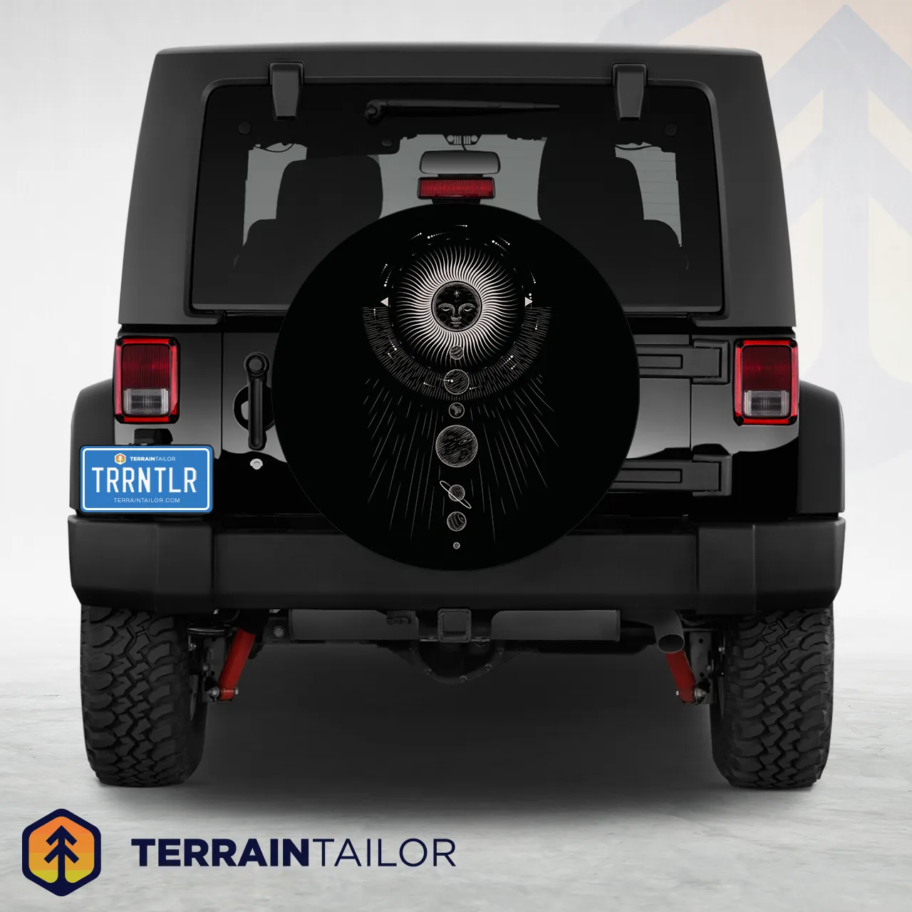 Celestial Sun & Planets Spare Tire Cover