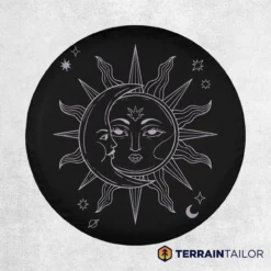 Sun and Moon Tire Cover
