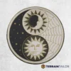 Sun and Moon Yin Yang Tire Cover