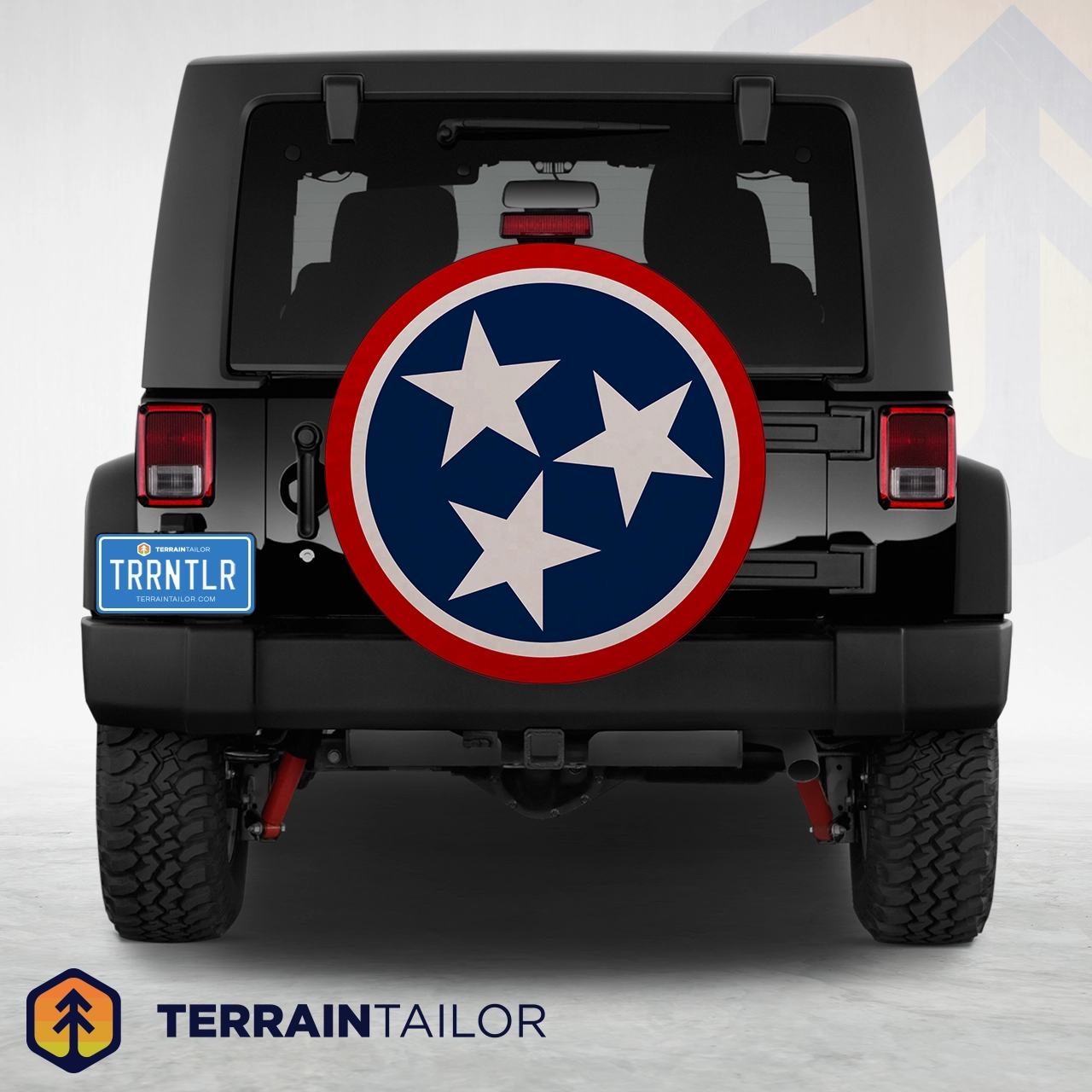 Tennessee Tri-Star Flag Spare Tire Cover - Image 2