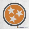 Tennessee Tri-Star Orange Spare Tire Cover