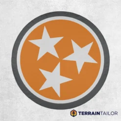 Tennessee Tri-Star Orange Spare Tire Cover