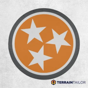 Tennessee Tri-Star Orange Spare Tire Cover