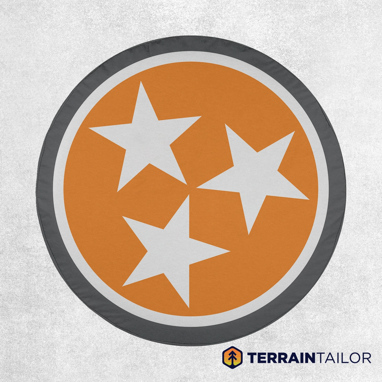 Tennessee Tri-Star Orange Spare Tire Cover