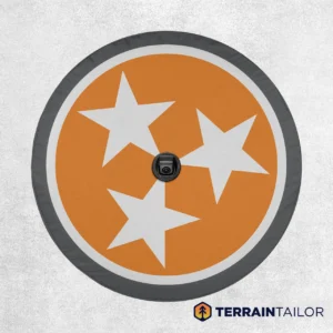 Tennessee Tri-Star Orange Spare Tire Cover