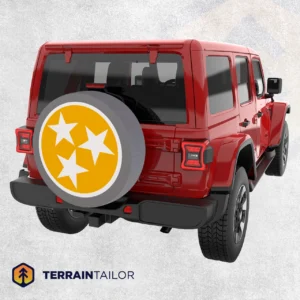 Tennessee Tri-Star Orange Spare Tire Cover