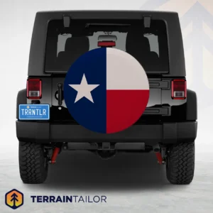 Texas State Flag Spare Tire Cover