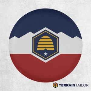 Utah State Flag Spare Tire Cover