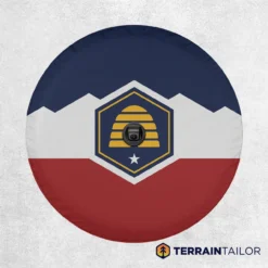 Utah State Flag Spare Tire Cover