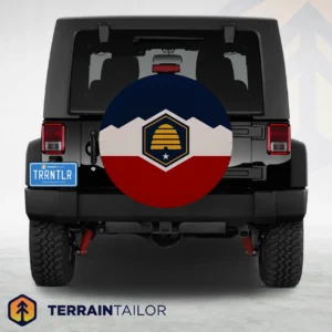 Utah State Flag Spare Tire Cover