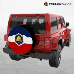 Utah State Flag Spare Tire Cover
