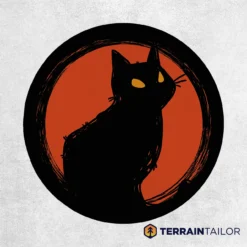 Vintage Black Cat Spare Tire Cover