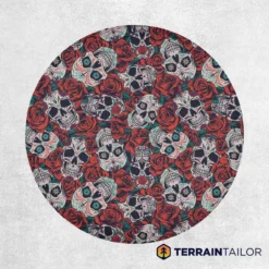 Day of the Dead Sugar Skull Pattern Tire Cover