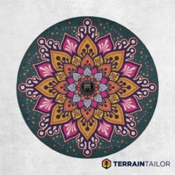 Vivid Mandala Tire Cover – Colorful, Symmetrical, and Eye-Catching