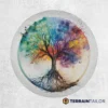 Watercolor Tree of Life Spare Tire Cover