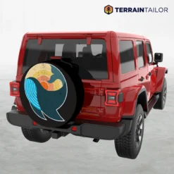 Whale at Sunset Spare Tire Cover